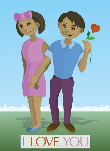 Birbirine aşık çift