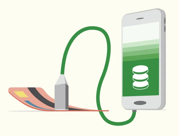 Chargement de téléphone portable — Image vectorielle