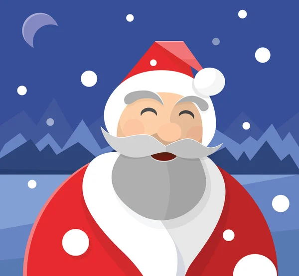 Glücklicher Weihnachtsmann — Stockvektor