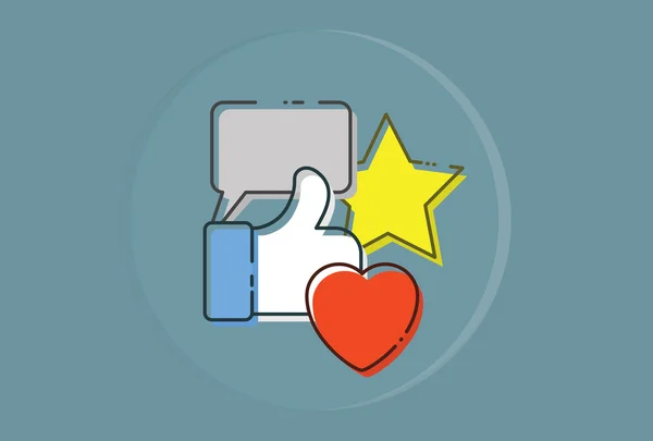 Icone dei social network web — Vettoriale Stock