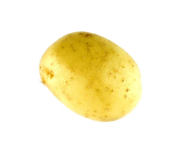 Batata amarela isolada sobre branco — Fotografia de Stock