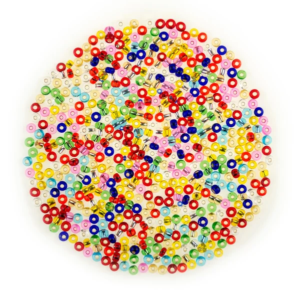 Makro malé skleněné kuličky v nejrůznějších barvách — Stock fotografie