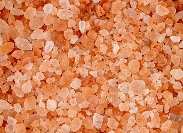 Antennenhintergrund Makrotextur aus rosa rotem Himalaya-Salz — Stockfoto