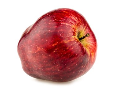 Makro closeup dolgun Kırmızı elma