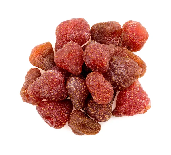 Fresas secas aisladas en blanco — Foto de Stock