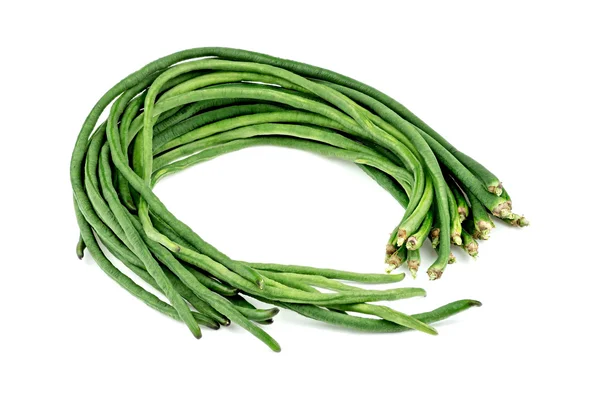 Beyaz izole organik börülce fasulye