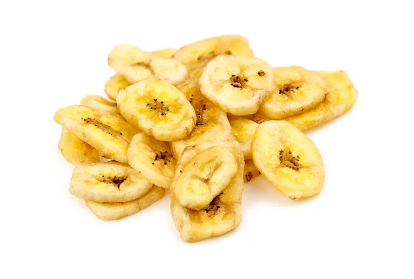 Isolierter Haufen Bananenchips — Stockfoto