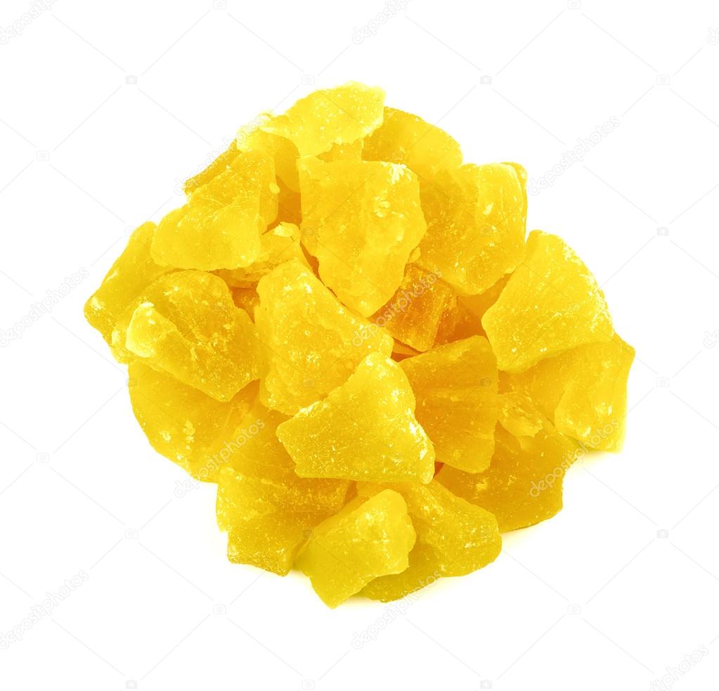 Dried dehydrated pineapple