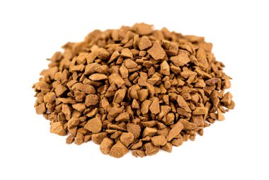 Makro closeup hazır kahve tozu