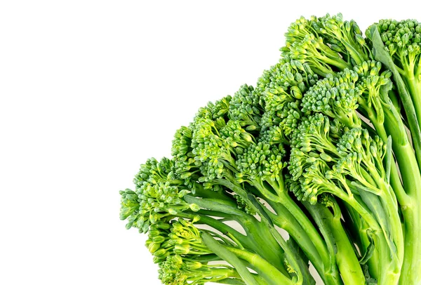 Makro tekstura tło zdrowy zielony broccolini — Zdjęcie stockowe