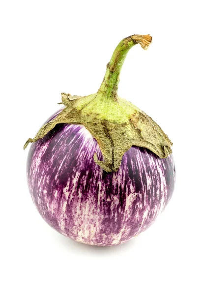 紫色的泰国茄子上白色孤立 — 图库照片