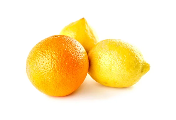 Érett, élénk citrusfélék fehér — Stock Fotó