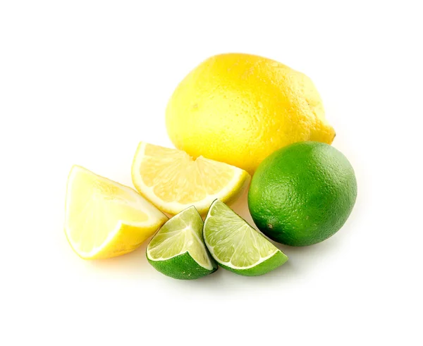 Limoni e lime maturi — Foto Stock