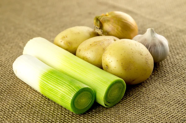 Ingredientes de sopa ecológica — Foto de Stock
