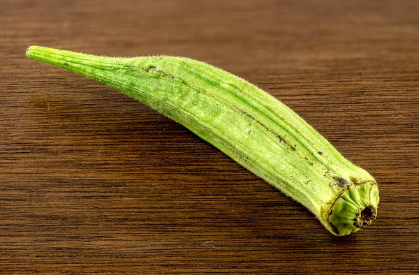 Indiase okra diverse closeup — Stockfoto