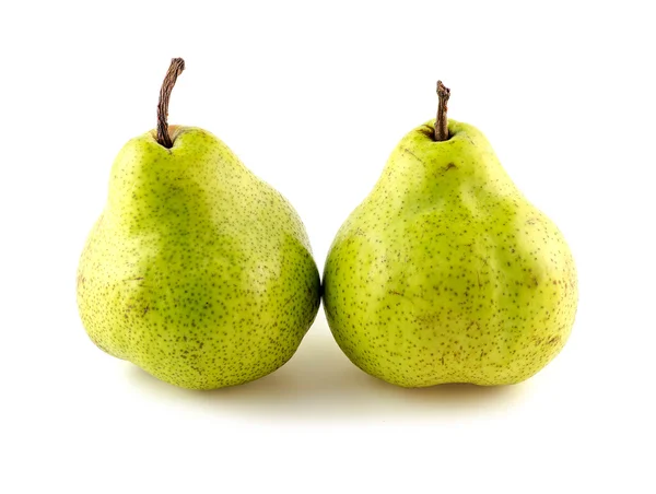 Two sweet pears isolated on white — Stock Photo, Image