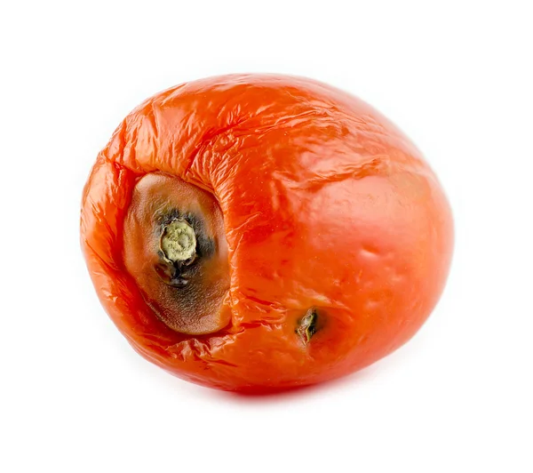 Gamla tomat vegetabilisk med mögliga ruttna fläckar — Stockfoto