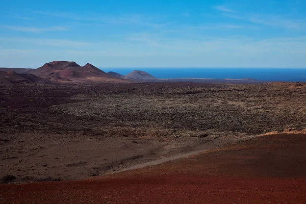 Táj Timanfaya nemzeti park — Stock Fotó