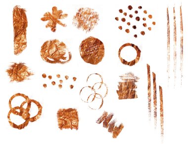 folyo kağıdıyla fırça darbesi