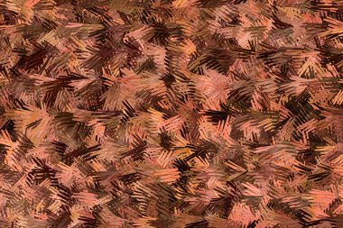 Yağ fırçası ile soyut geometrik desen