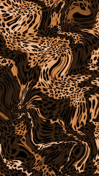 Абстрактная Экзотическая Текстура Кожи Леопарда — стоковое фото