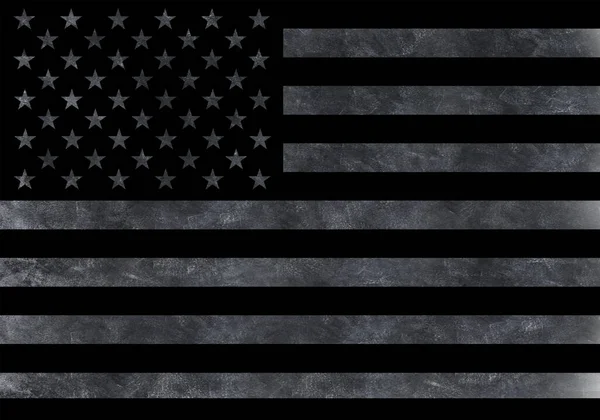 Usa Vlag Met Grunge Borstel — Stockfoto