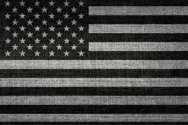 Usa Vlajka Grunge Kartáčem — Stock fotografie