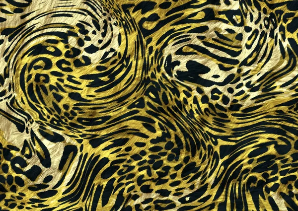 Абстрактный Экзотический Рисунок Кожи Леопарда — стоковое фото