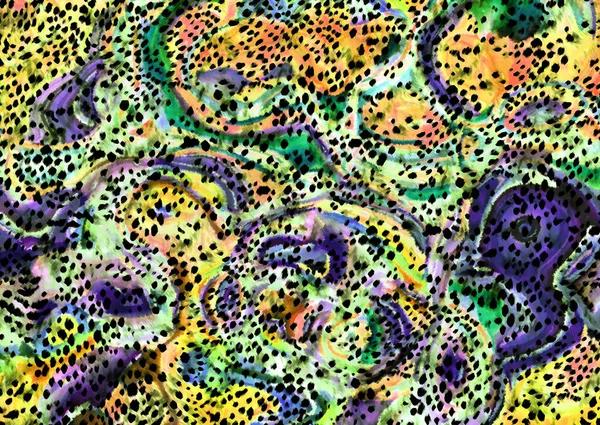 Abstract Exotic Leopard Skin Pattern — Stock Photo, Image