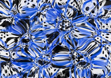 Yağ fırçalı geometrik desen 