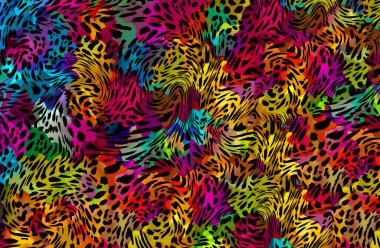 Soyut egzotik leopar deri dokusu