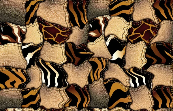Abstrakt Exotisk Leopard Hudstruktur — Stockfoto