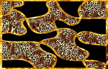 Soyut egzotik leopar deri dokusu