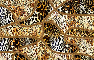 Soyut egzotik leopar deri dokusu