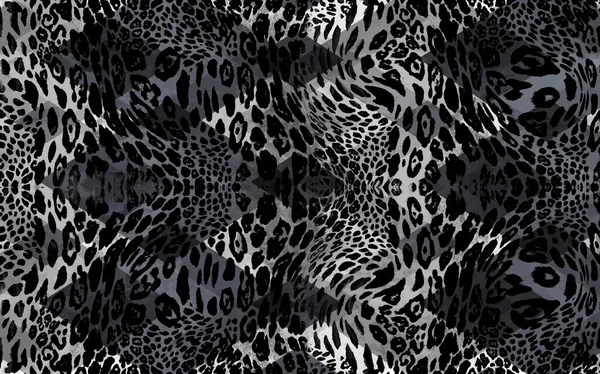 Texture Astratta Pelle Leopardo Esotico — Foto Stock