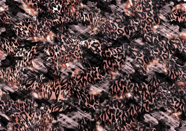 Abstrato Exótico Leopardo Textura Pele — Fotografia de Stock