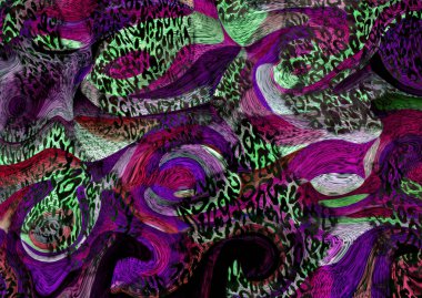 Soyut egzotik leopar deri dokusu