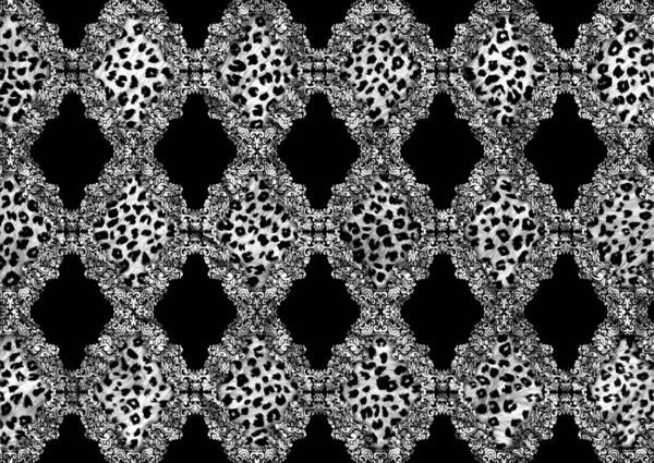 Абстрактная Экзотическая Текстура Кожи Леопарда — стоковое фото