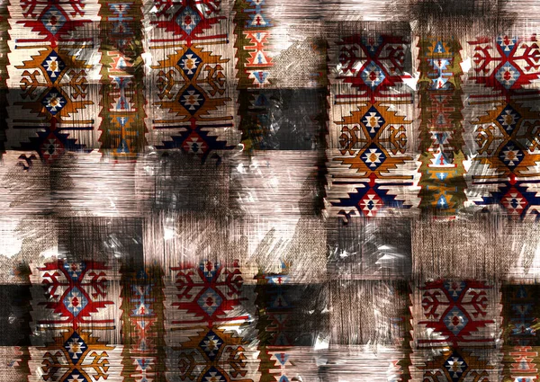 Абстрактний Геометричний Візерунок Тканини — стокове фото