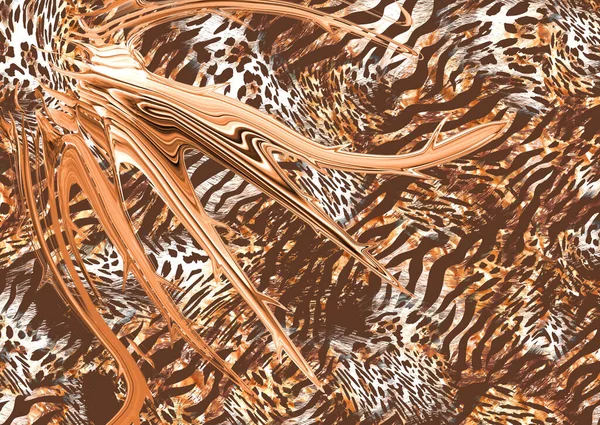 Абстрактный Экзотический Рисунок Кожи Животного Текстурой Ткани — стоковое фото
