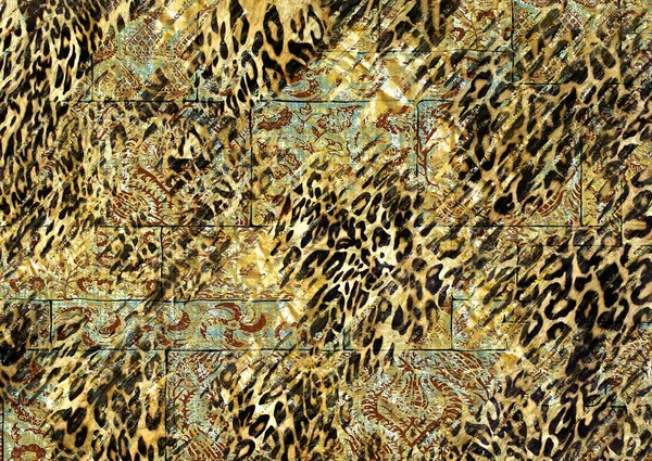 Абстрактний Екзотичний Візерунок Шкіри Тварин Текстурою Тканини — стокове фото