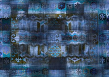 soyut geometrik şekiller kumaş desenleri