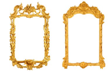 izole edilmiş eski antika resim çerçevesi