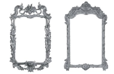 izole edilmiş eski antika resim çerçevesi