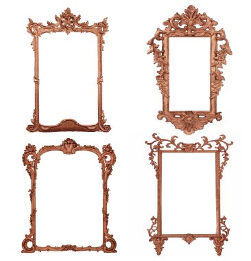 izole edilmiş eski antika resim çerçevesi