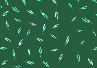 Kumaş desenli soyut çiçek deseni