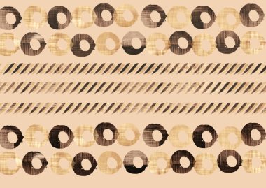 Kumaş ve folyo kağıt desenli soyut geometrik desen