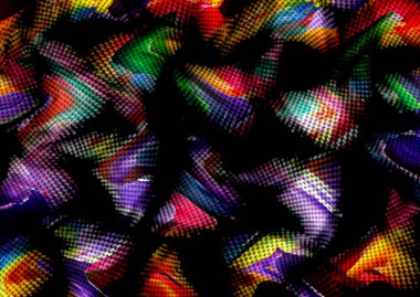 soyut yağ boyalı geometrik desen