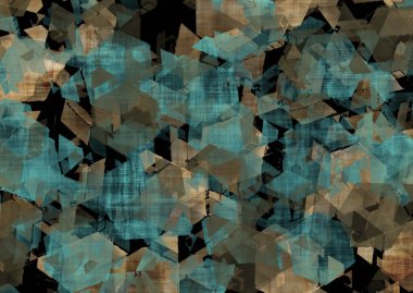 soyut yağ boyalı geometrik desen