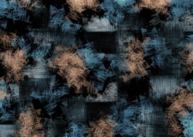 soyut yağ boyalı geometrik desen